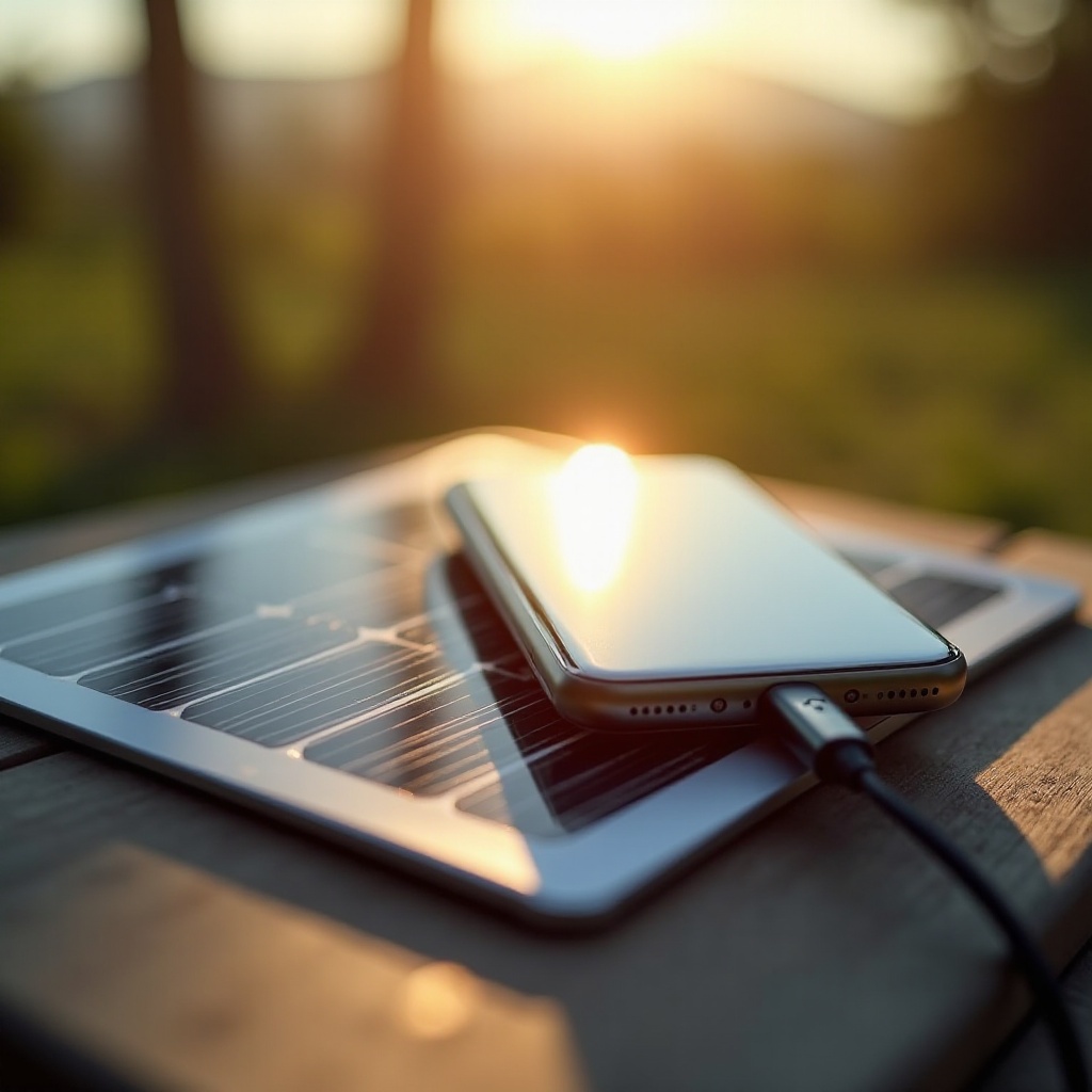 handy laden mit solar